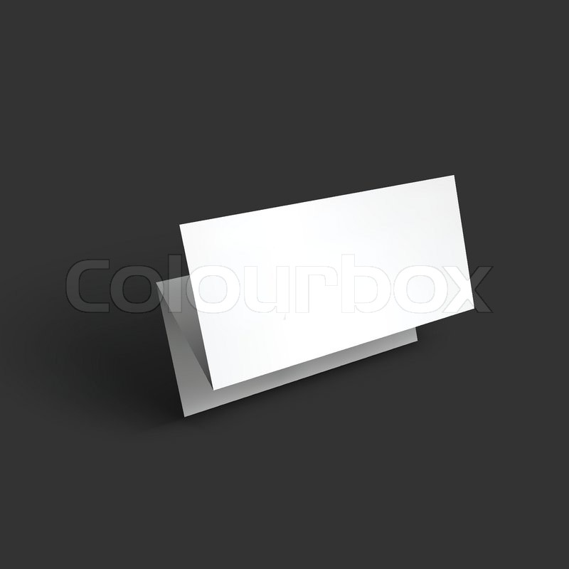 blank trifold paper brochure mockup stock vector blank trifold
