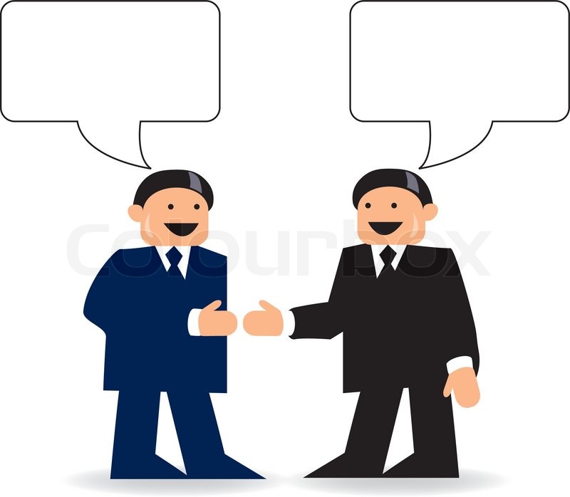 clipart business conversation