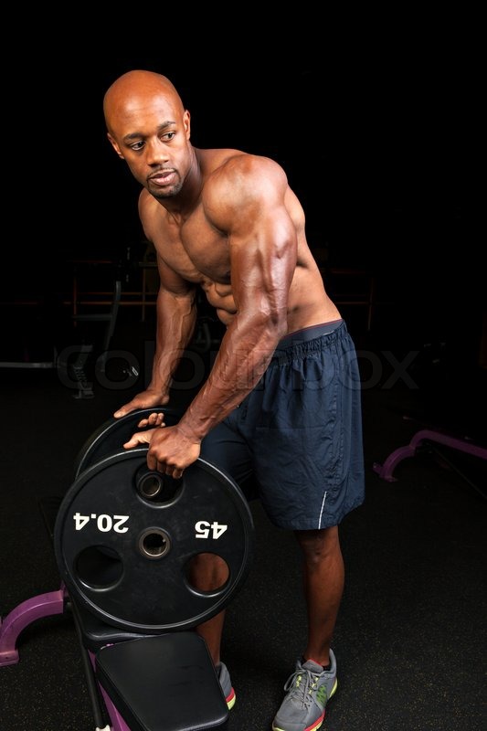 Portrait Lean Toned Ripped Muscle Fitness Stock Photo 