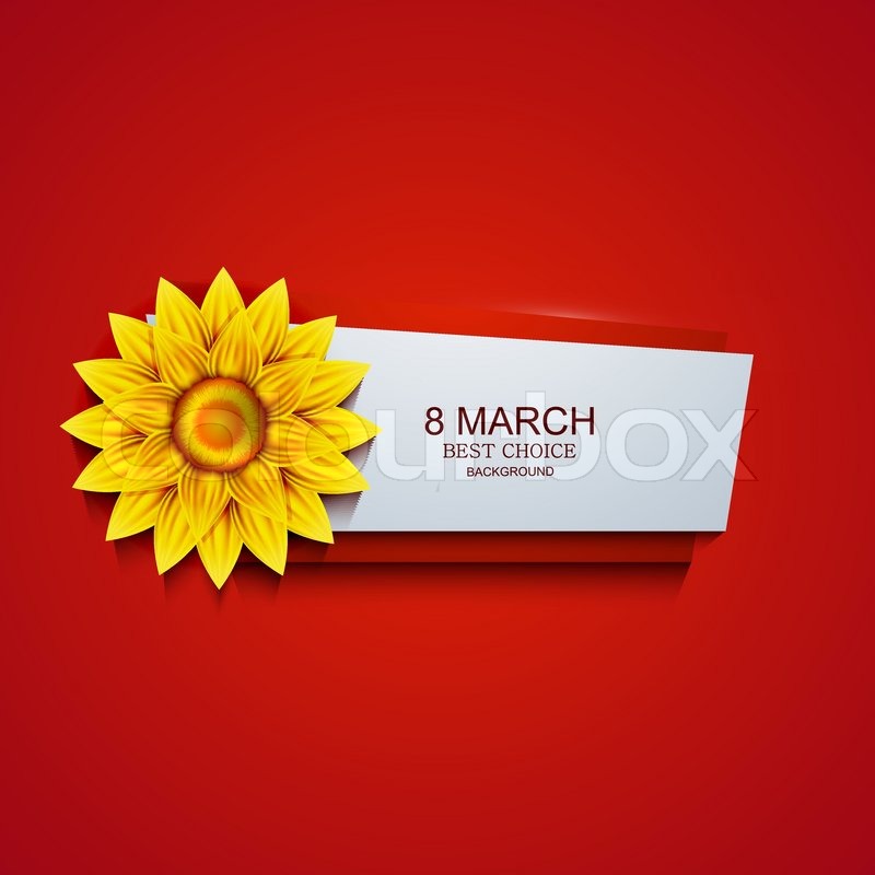 Vector Modern 8 March Background Stock Vector Colourbox