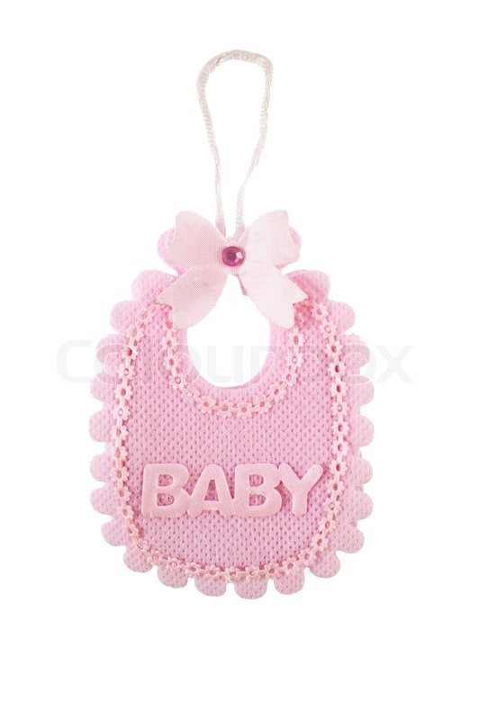 Baby Girl Souvenir Pink Apron Stock Image Colourbox