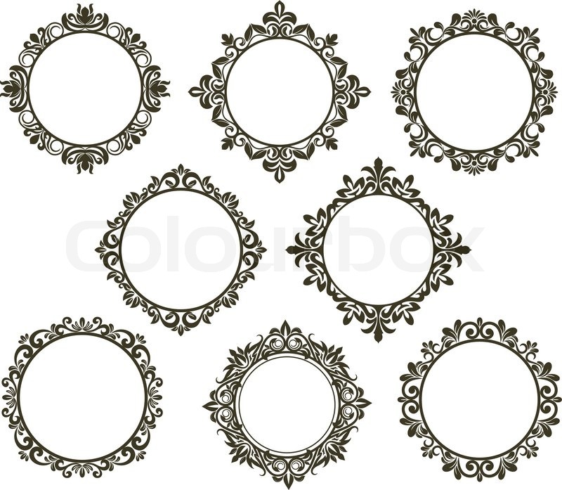 Floral, randleiste, randverzierung Colourbox