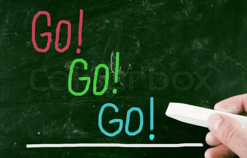 Go go go concept | Stock image | Colourbox