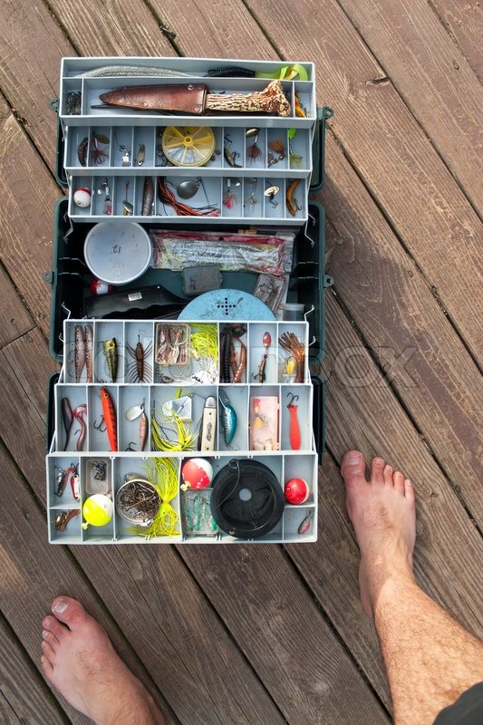 fully stocked tackle box