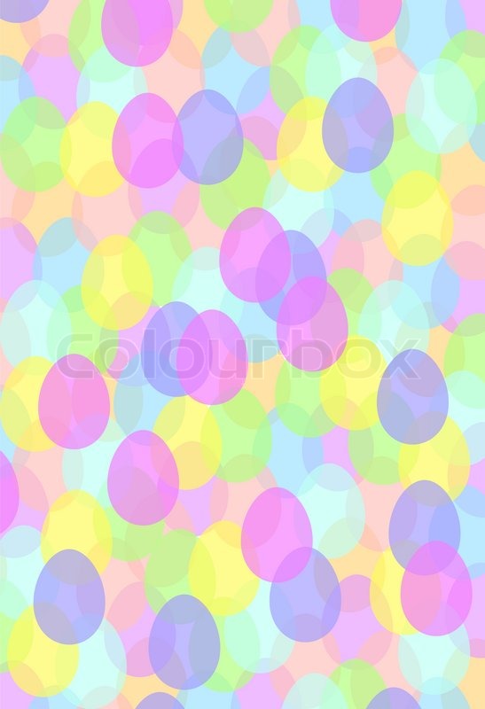 Pastellfarbiger Osterhintergrund mit | Stock-Vektor | Colourbox