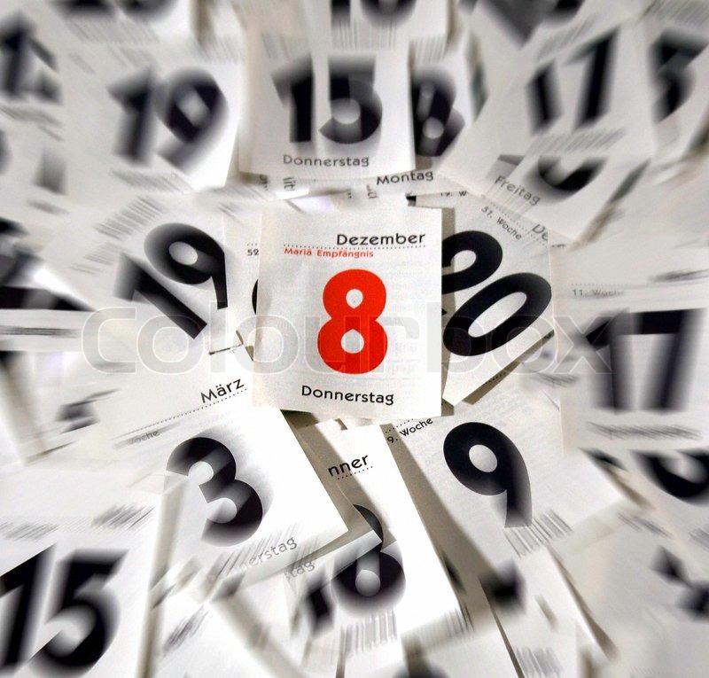 Kalender, täglich, preis | Stockfoto | Colourbox