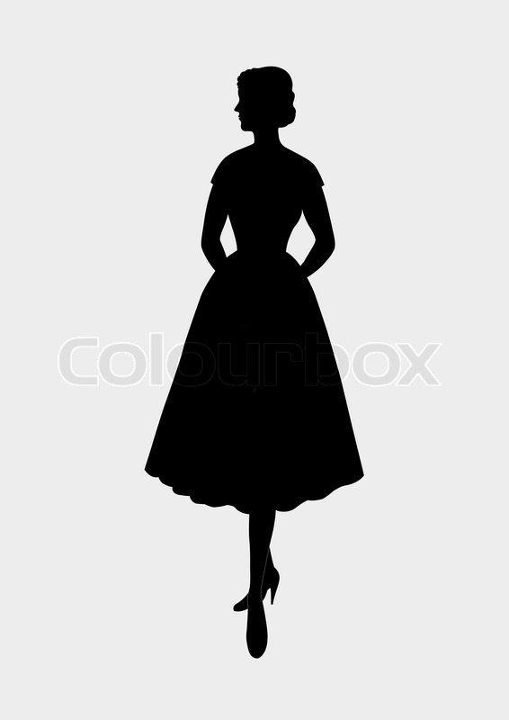 1950s Woman Silhouette