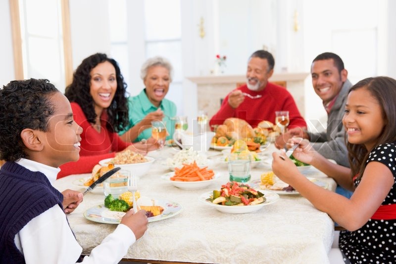 An African American Family Enjoying Stock Image Colourbox