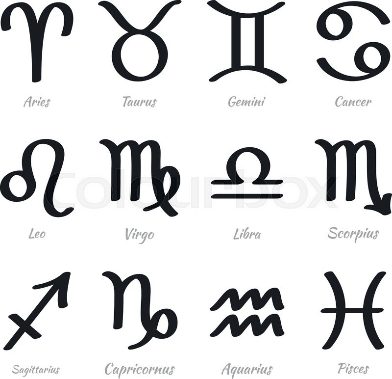 zodiac igns symbols