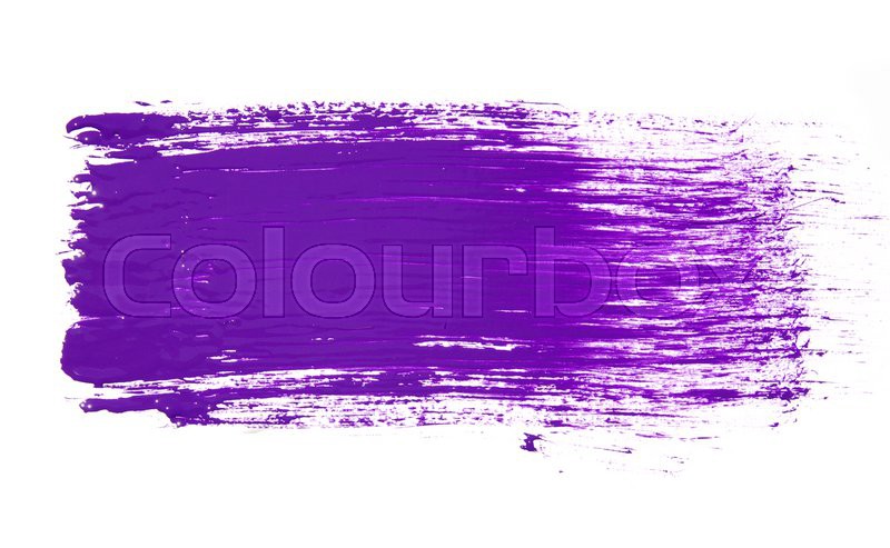 Paint brush texture isolated on white | Stock image | Colourbox