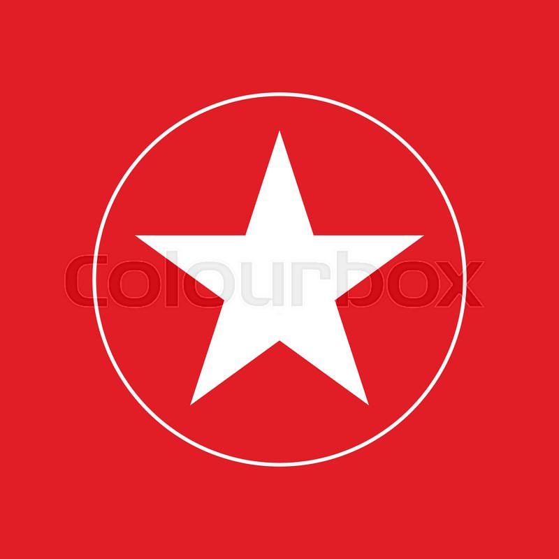 Five-pointed star.vector illustration. | Stock vector | Colourbox