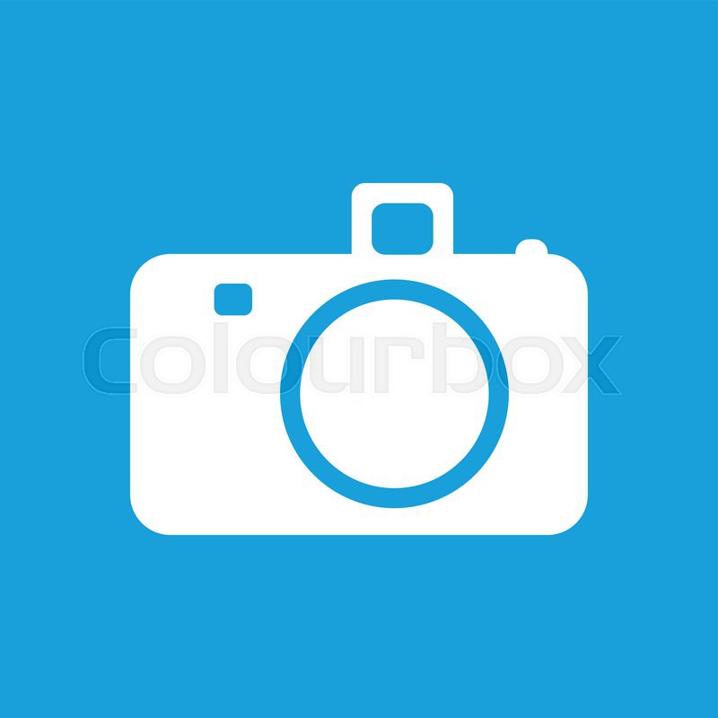 Camera web white icon isolated on a | Stock vector | Colourbox