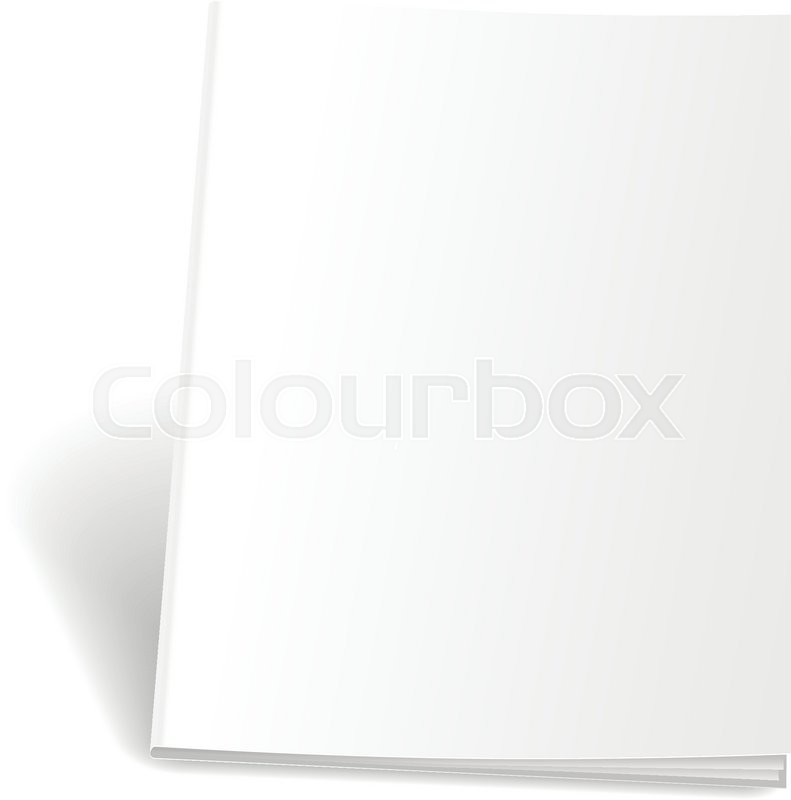 blank trifold paper brochure on white stock vector colourbox tri fold paper