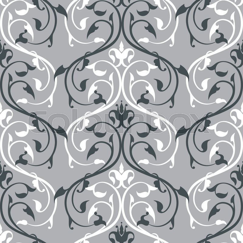 Damascus seamless pattern of swirling ... | Stock vector | Colourbox