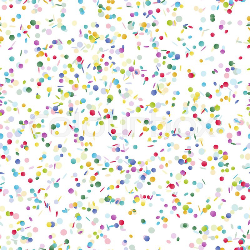 Colored falling confetti seamless Stock vector Colourbox