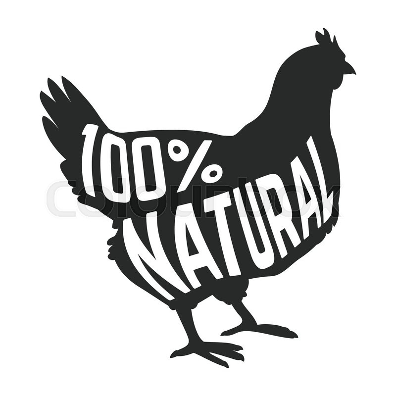 Download Silhouette of farm Hen black with text ... | Stock vector | Colourbox