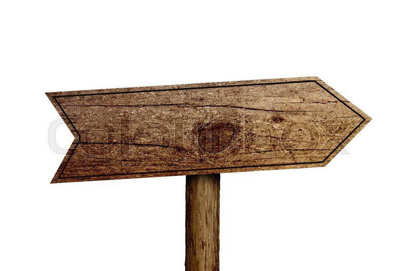 old wooden road signs