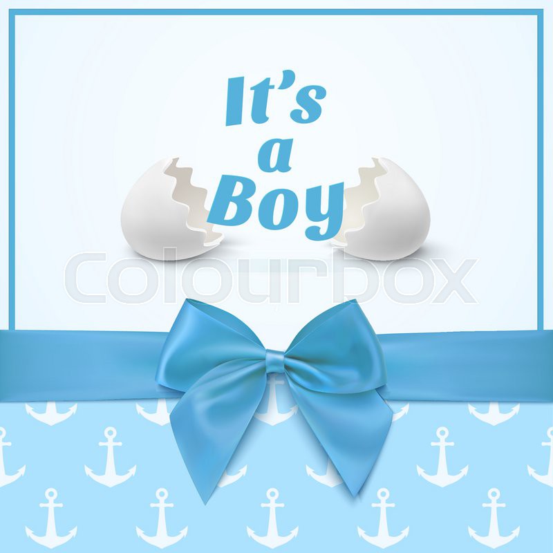 its a boy template for baby shower celebration or baby