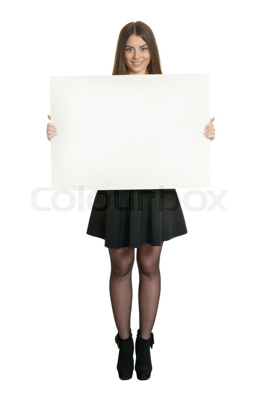 Beautiful Woman In White Blouse And Stock Image Colourbox