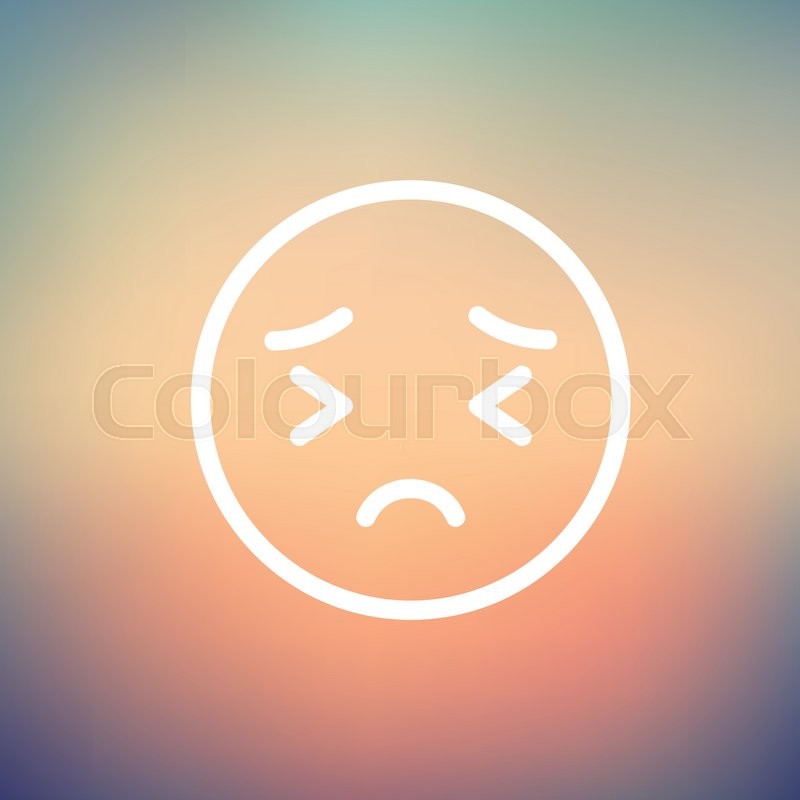In pain icon thin line for web and | Stock Vector | Colourbox