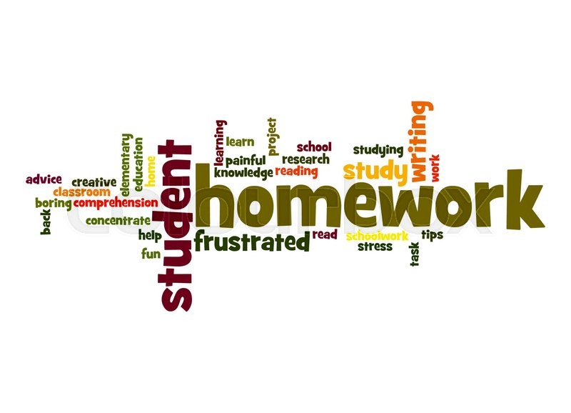 sentence examples with the word homework