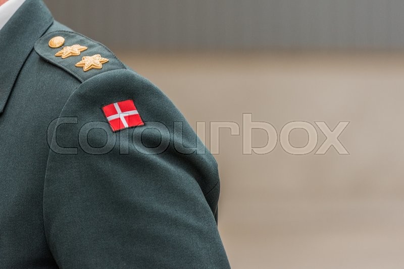 General Dk Dansk Generalmajor i hæren | Stock foto | Colourbox