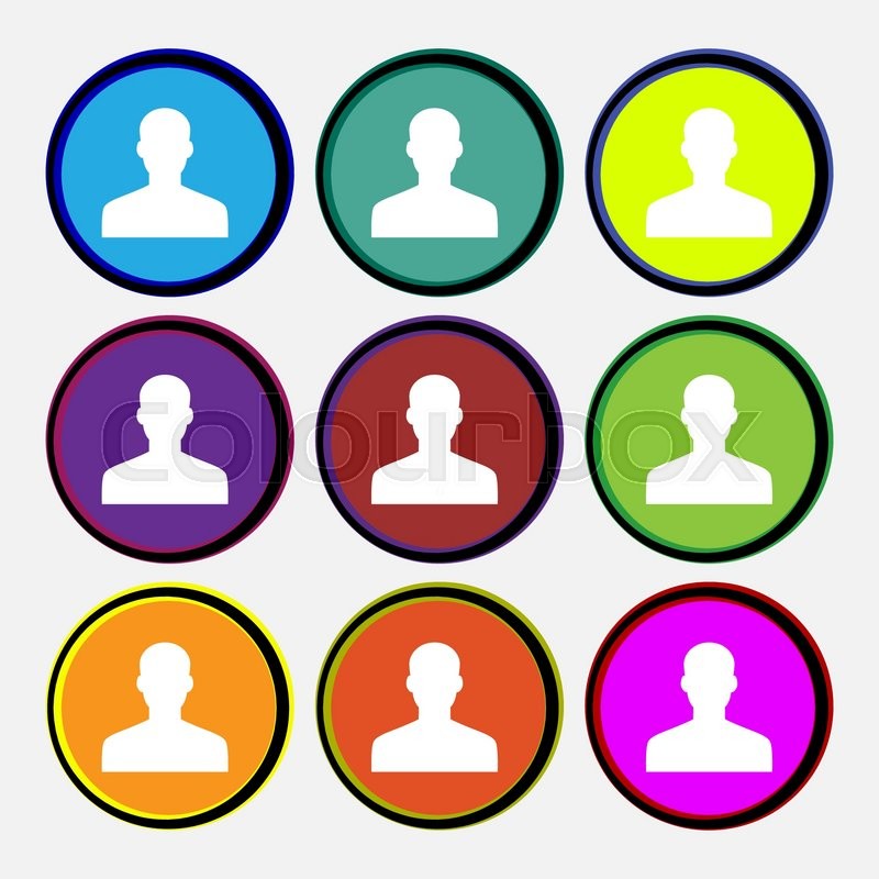 User, Person, Log in | Stock vector | Colourbox
