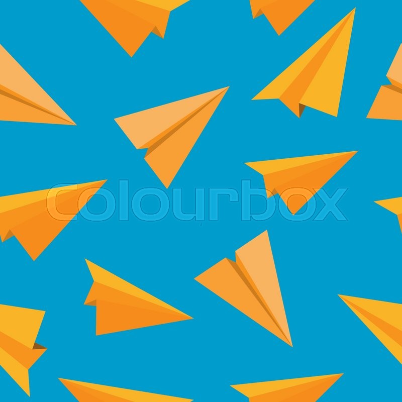 Airplane Seamless Pattern Background Stock vector Colourbox Airplane seamless pattern background