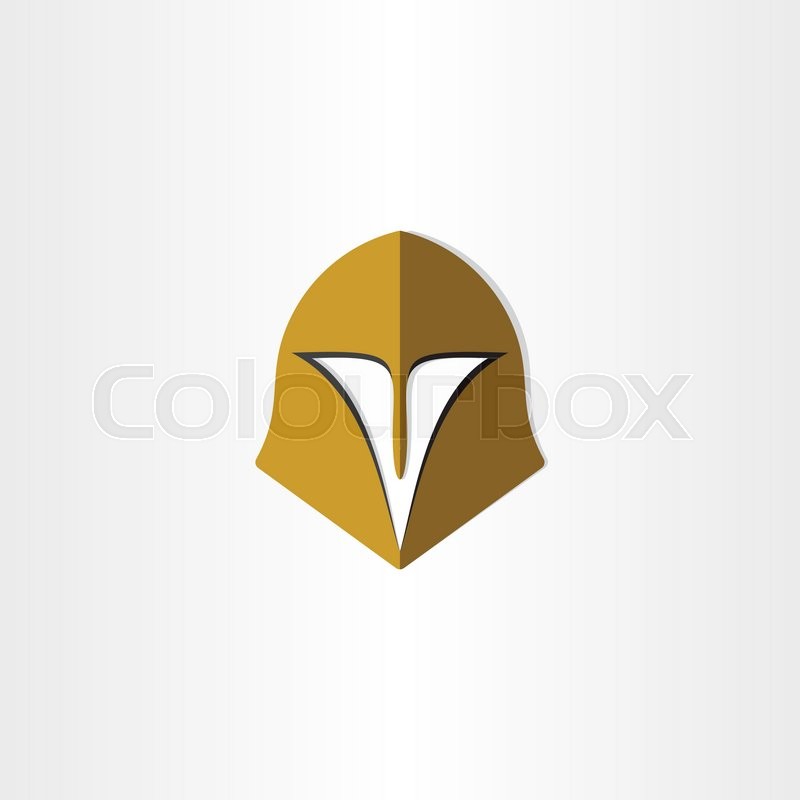Gladiator helmet cap icon design | Stock vector | Colourbox