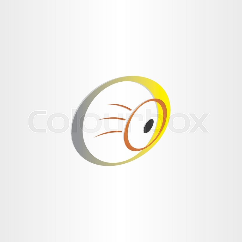 Human eye optics symbol design Stock vector Colourbox