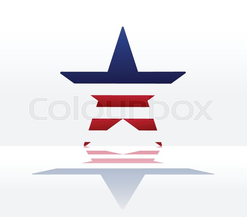 American star abstract background | Stock vector | Colourbox