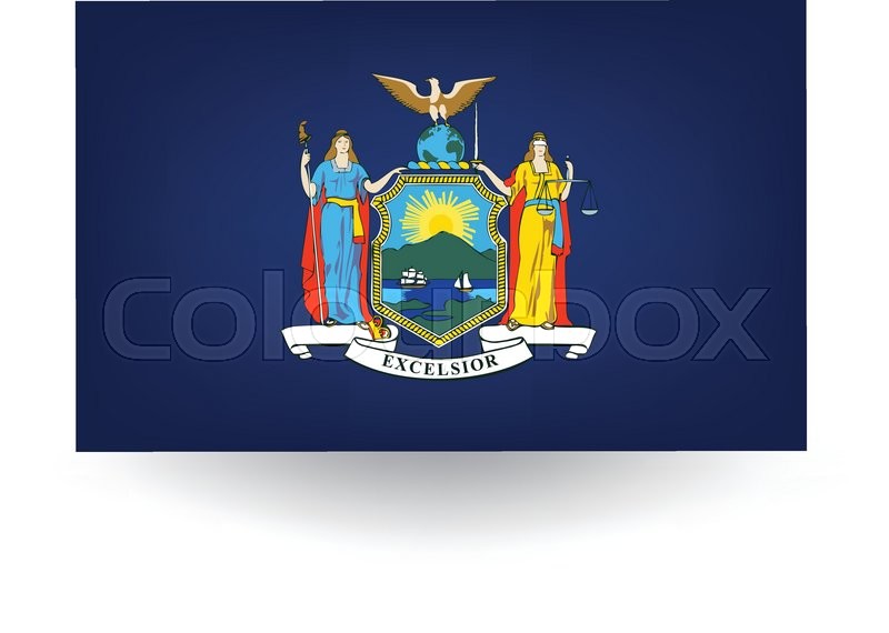 Official flag of the state of New ... | Stock vector | Colourbox