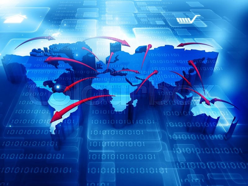 Business networking background | Stock image | Colourbox