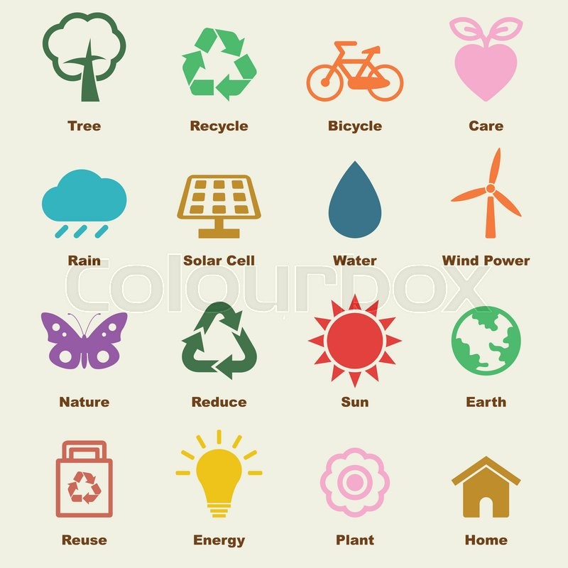 Environment elements, vector ... | Stock vector | Colourbox