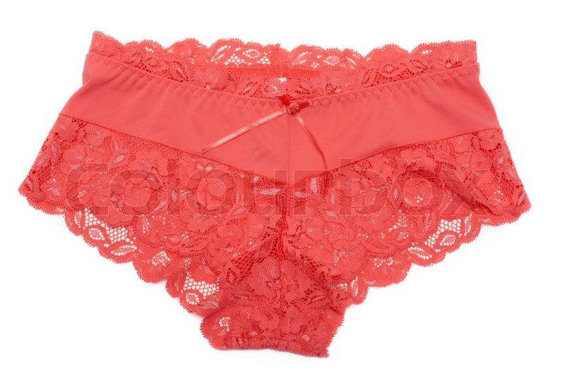 red lacy panties