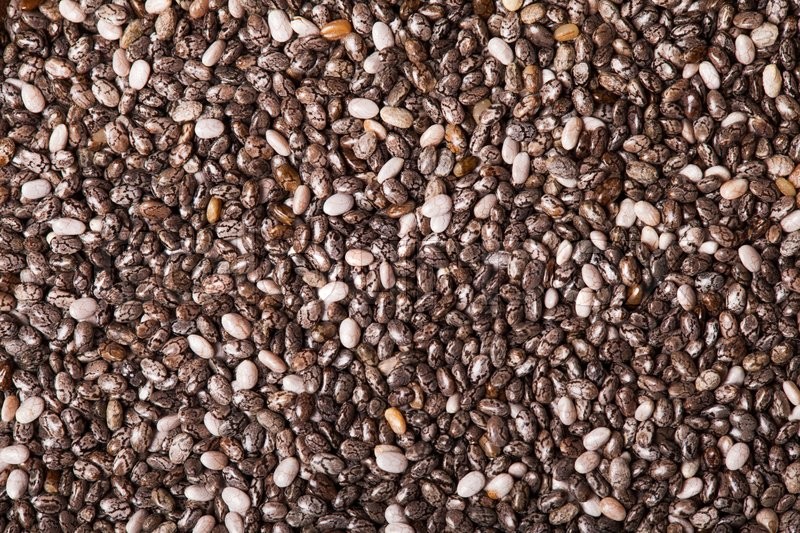 Chia seeds close up as a background | Stock image | Colourbox