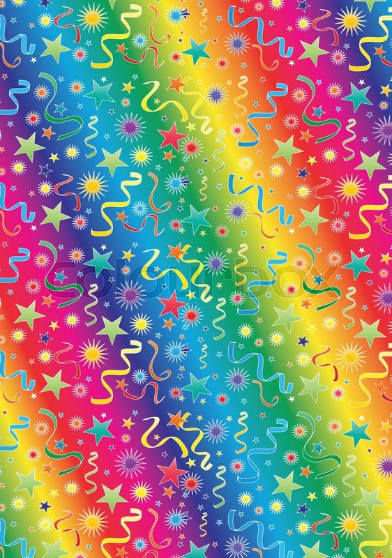 RAINBOW PARTY BACKGROUND | Stock vector | Colourbox