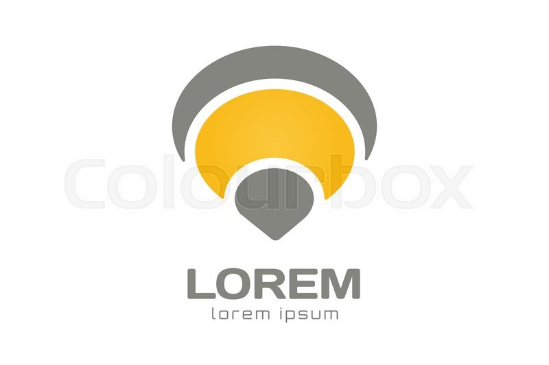 round logo template