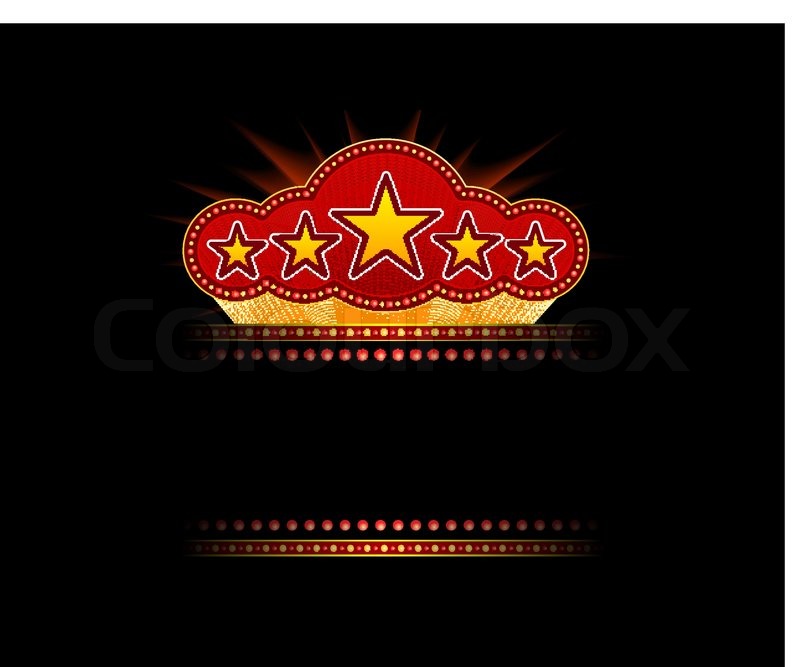 movie theater marquee clipart