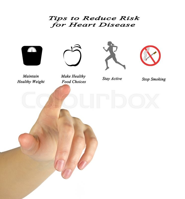Tips to Reduce Risk for Heart Disease | Stock image | Colourbox