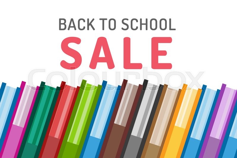 Books vector logo icons set. Sale background. Book logo. Book open