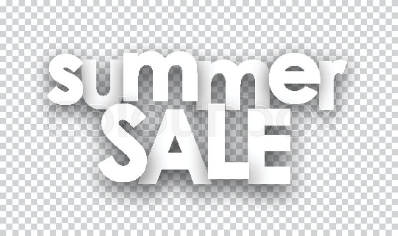 white summer sale sign vector illustration stock vector colourbox