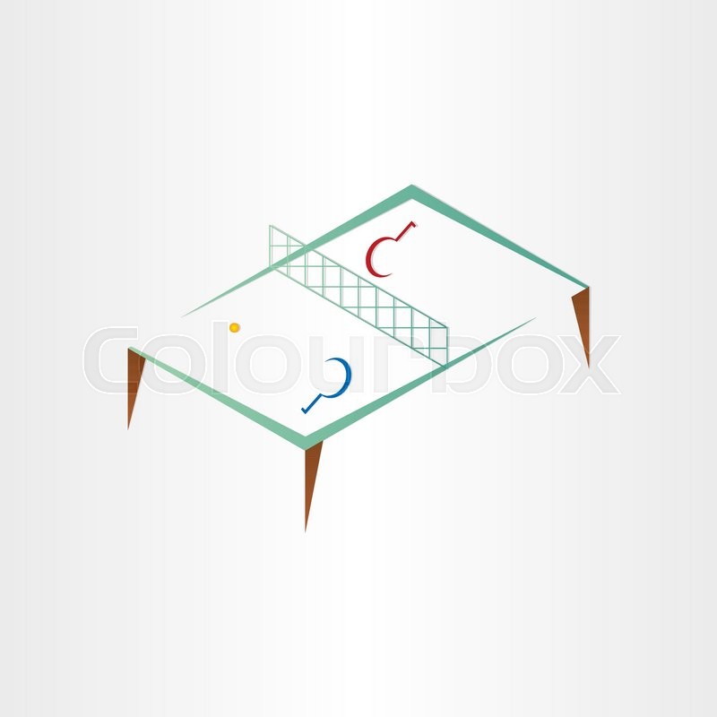 Ping pong table vector icon design | Stock vector | Colourbox