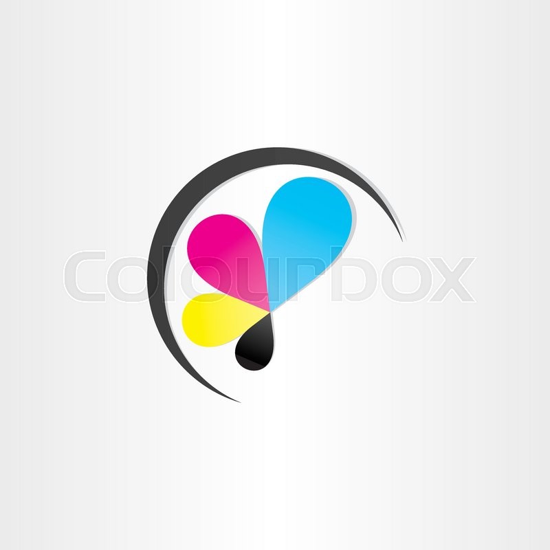 Printing icon printhouse ink symbol ... | Stock vector | Colourbox