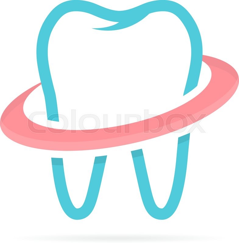 Dentist tooth logo design template. Dental clinic logotype | Stock