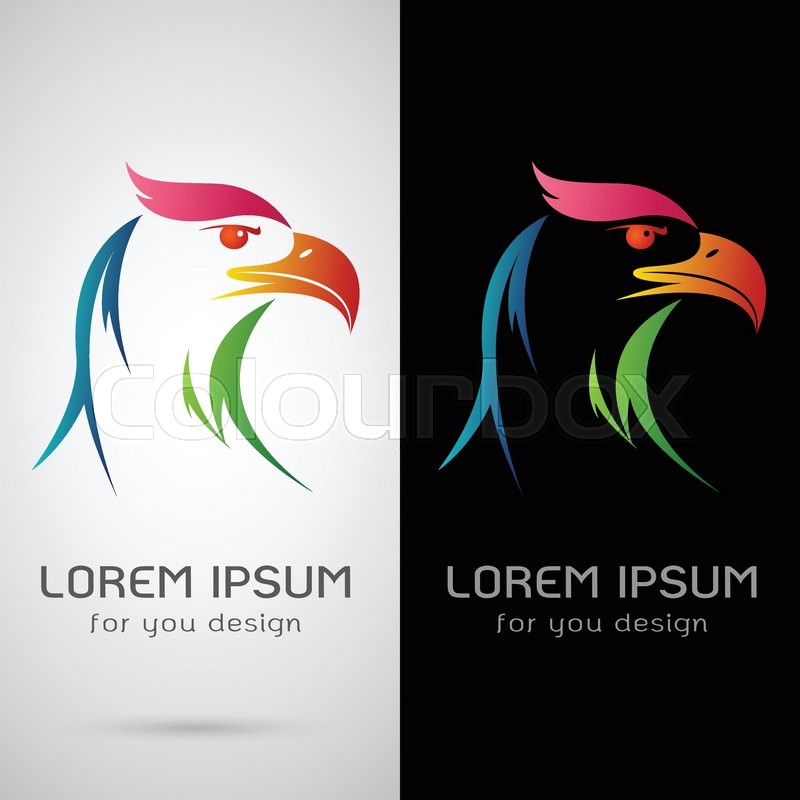 Vector image of a eagle design on | Stock vector | Colourbox