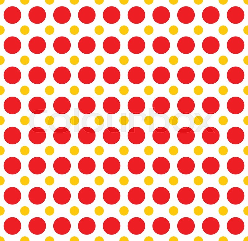 red yellow dotted polka dot background vector illustration vector