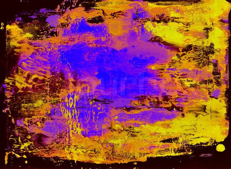 Random tupft der Ölfarbe auf einem | Stock Bild | Colourbox