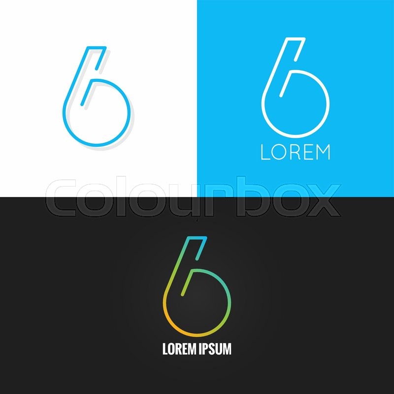 Number six 6 logo design icon set | Stock Vector | Colourbox