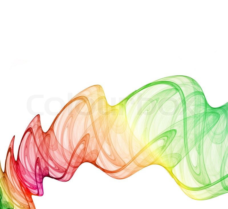 Colorful abstraction on white Stock Photo Colourbox